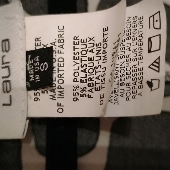 🌺Beautiful Laura black and white dress sz s silky and so comfortable - Picture 6 of 7